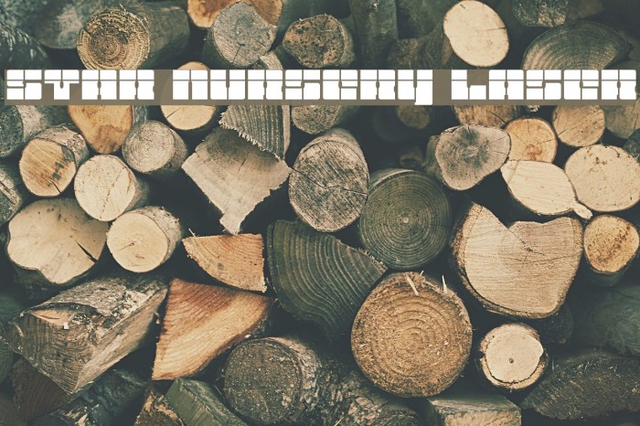 Star Nursery Laser Font examples