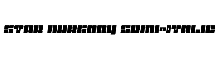 Star Nursery Semi-Italic  Frei Schriftart Herunterladen