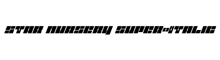 Star Nursery Super-Italic  لخطوط تنزيل