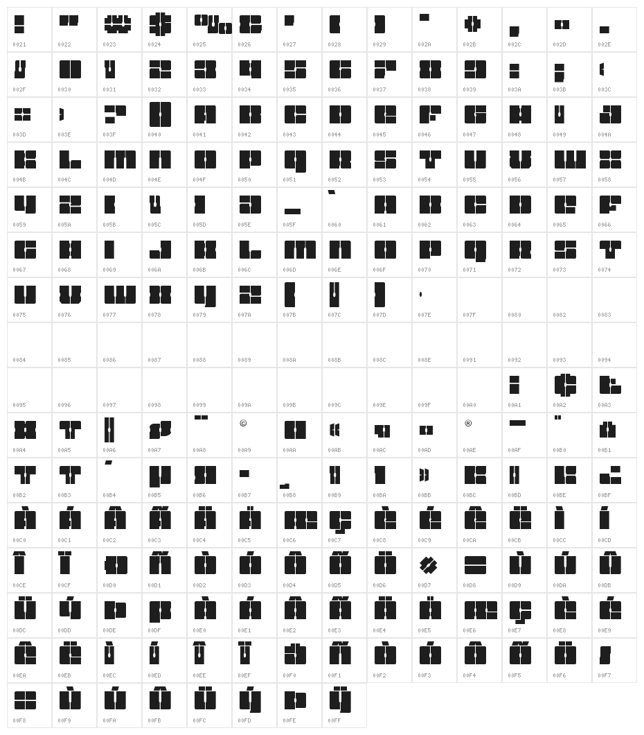 Star Nursery Character Map