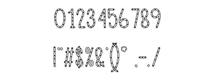 Star Out Font OTHER CHARS