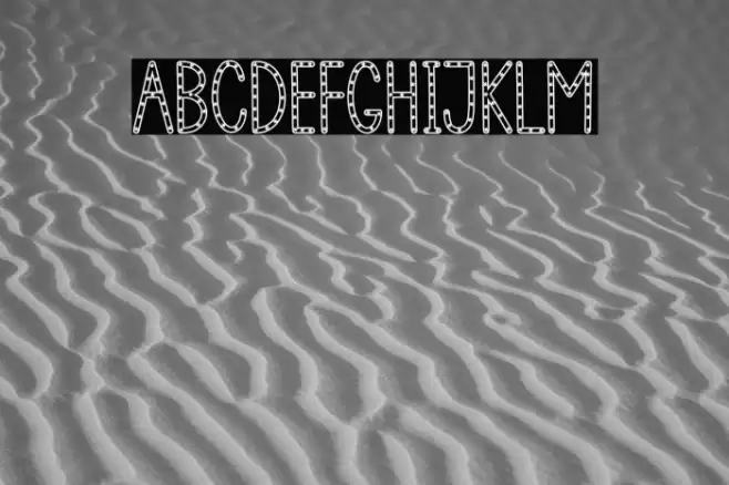 Star Out Font examples