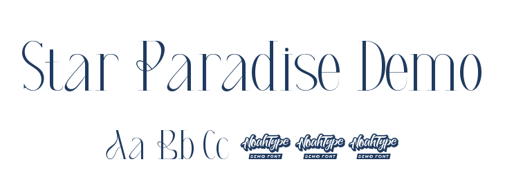 Star Paradise Demo Font Preview