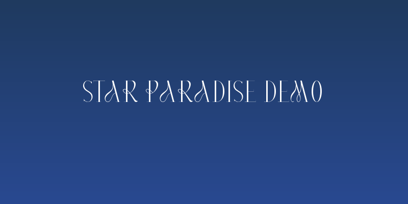 Star Paradise Demo Social Header