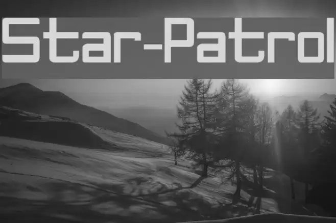 Star-Patrol Font examples