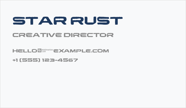 Star Rust Business Card