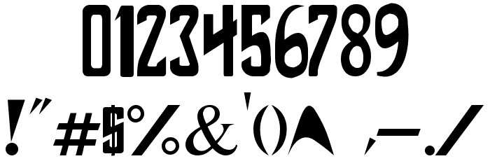 Star-Series Font OTHER CHARS