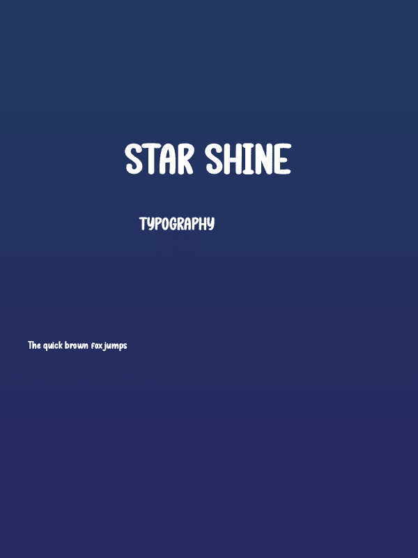 Star Shine Poster