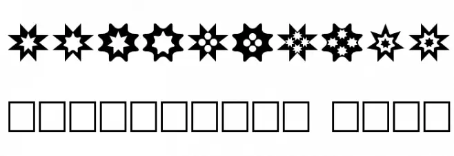 Star Things 2 Schriftart Anderer Schreiben