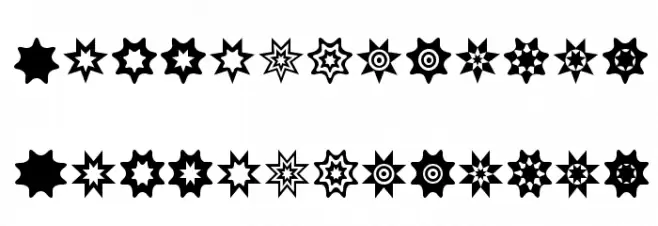 Star Things 2 フォント 大文字