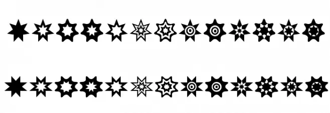 Star Things 2 Caratteri MINUSCOLO