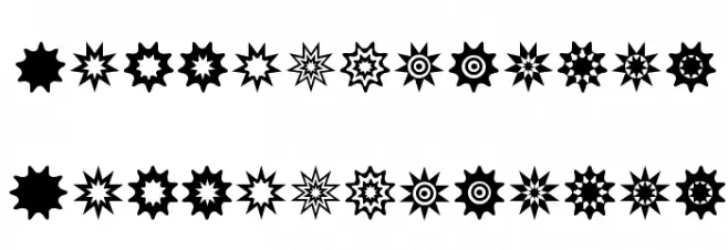 Star Things 3 Fonte MAIÚSCULAS