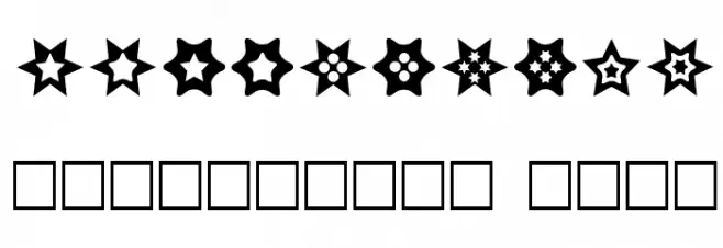 Star Things Caratteri ALTRI CARATTERI