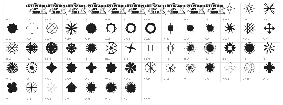 Star Time Too JL Character Map
