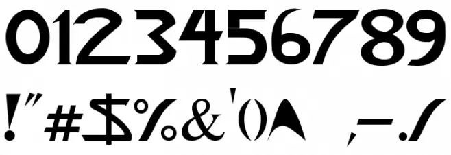 Star-Title Font OTHER CHARS