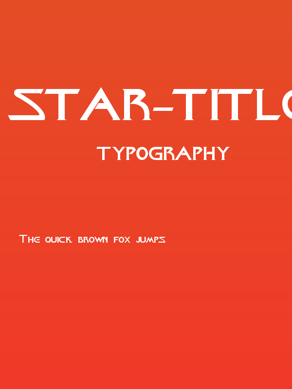 Star-Title Poster