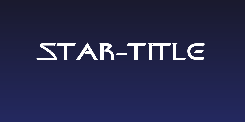 Star-Title Social Header