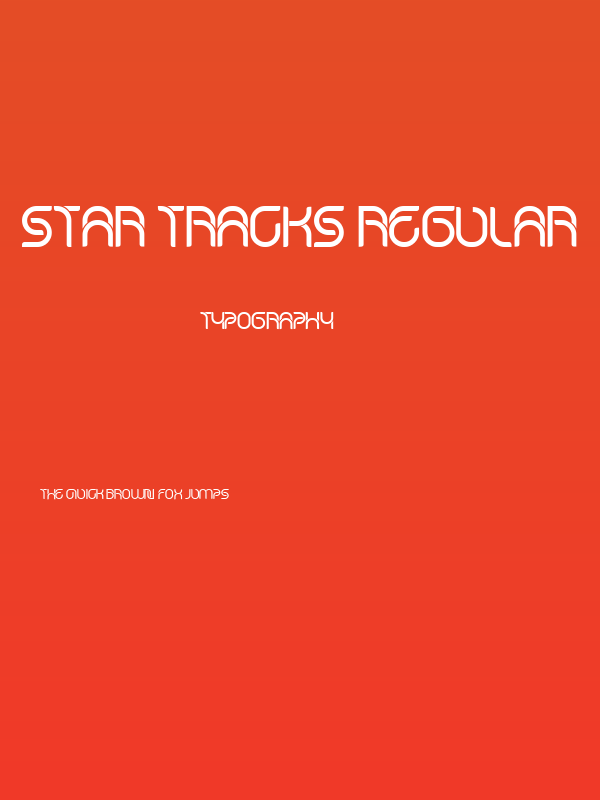 Star Tracks Regular Poster