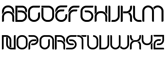 Star Tracks Regular Font LOWERCASE