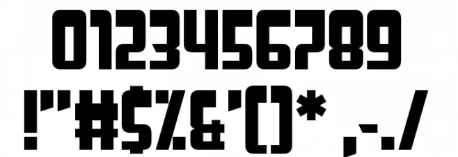 Star Trebek Font OTHER CHARS