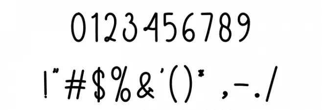 Star Valentine Font OTHER CHARS