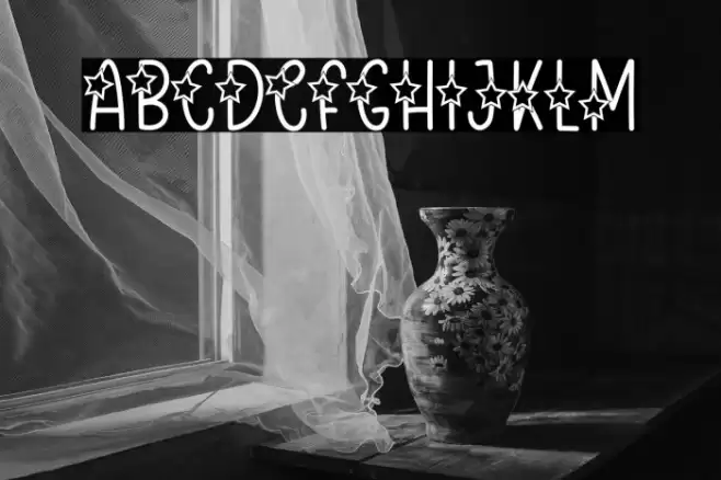 Star Valentine Font examples