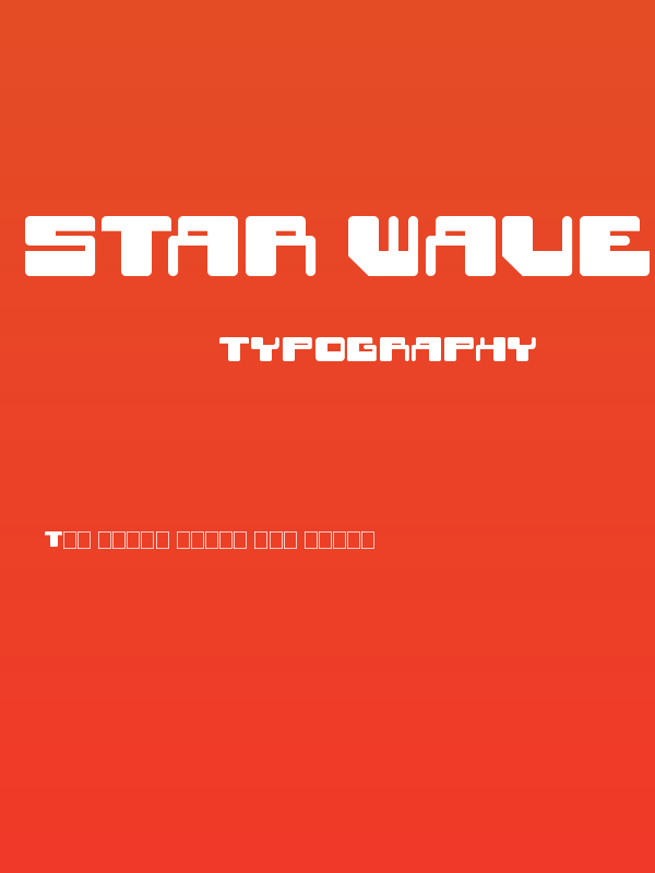 Star Waves Black Poster