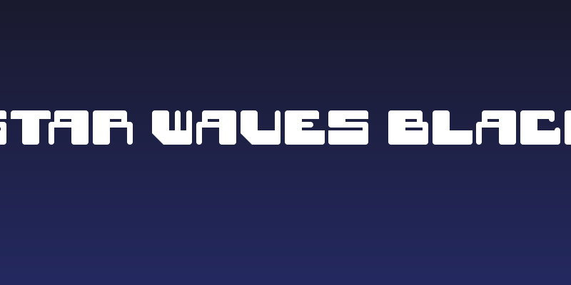 Star Waves Black Social Header