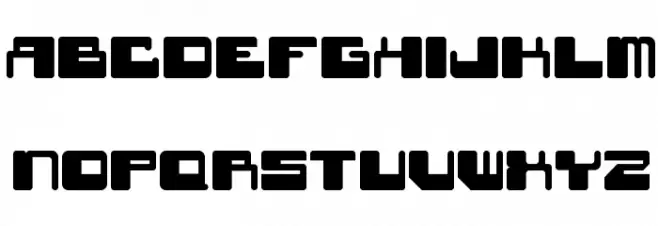 Star Waves Black Font LOWERCASE