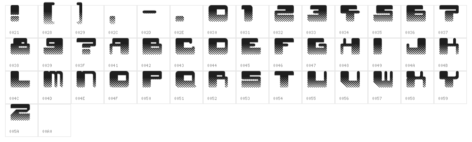 Star Waves Character Map