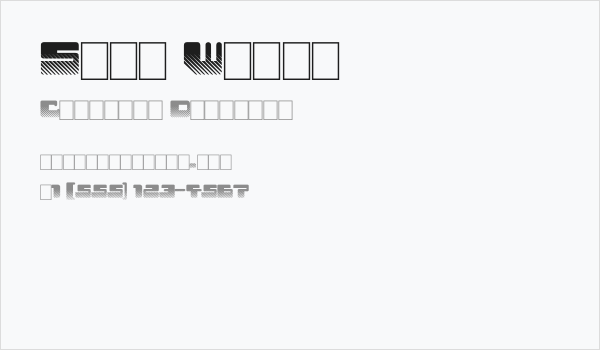 Star Waves Business Card