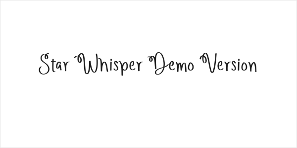 Star Whisper Demo Version Logo