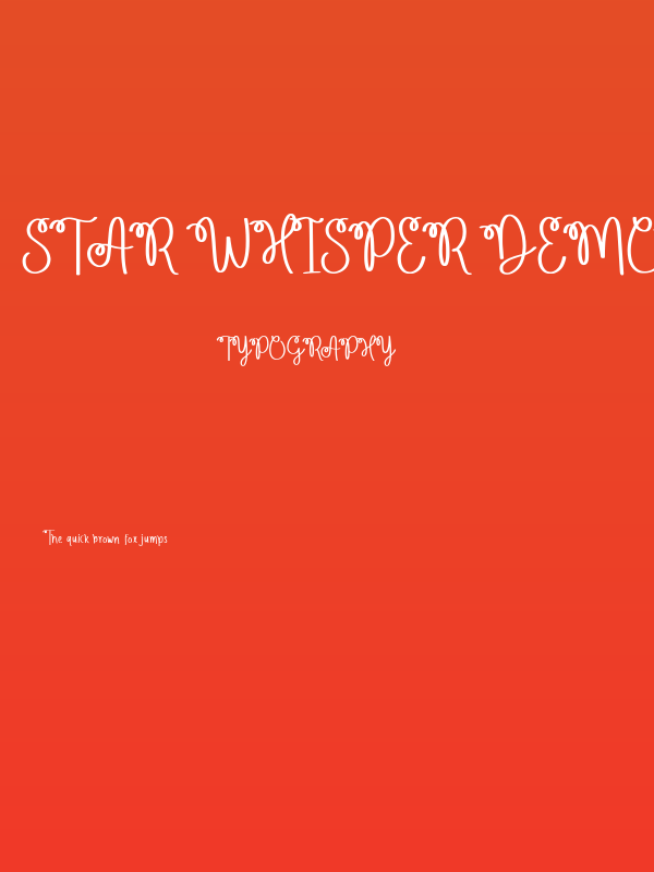 Star Whisper Demo Version Poster