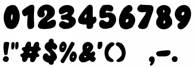 Star Work Font OTHER CHARS