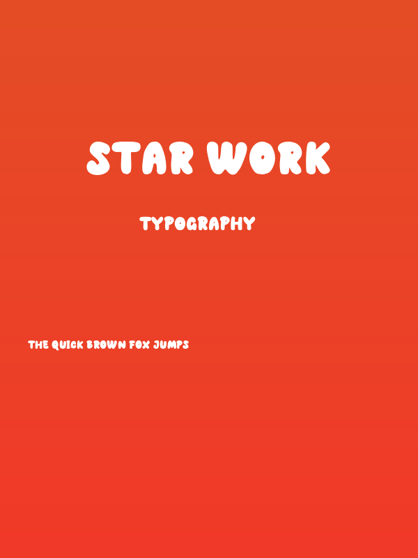 Star Work Poster