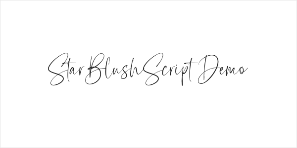 StarBlushScript Demo Logo