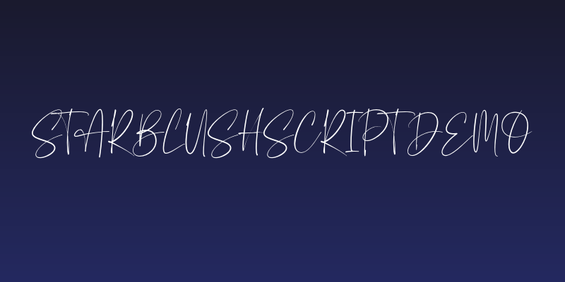 StarBlushScript Demo Social Header