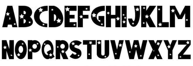 StarBold Font Litere mari