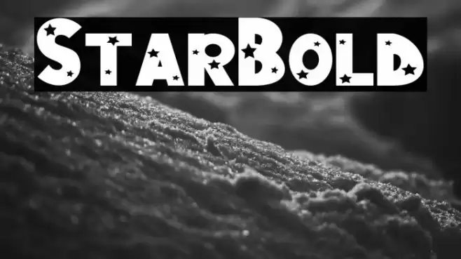 StarBold Font examples