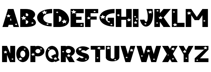 StarBold Font LOWERCASE
