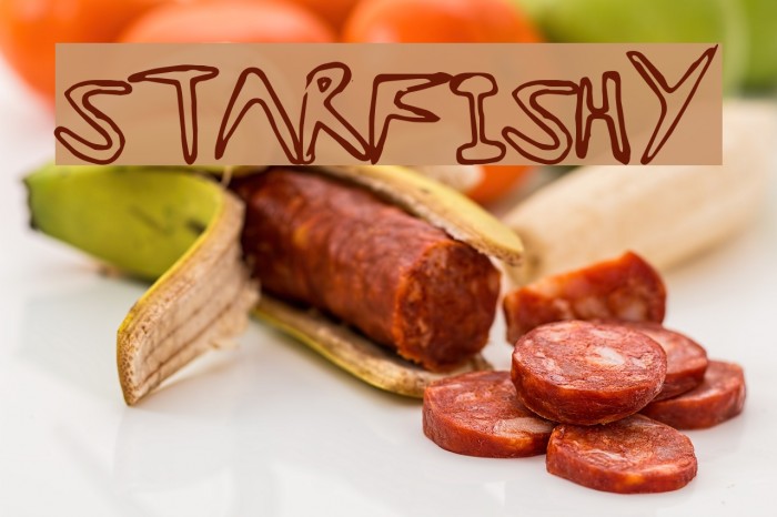 StarFishy Font examples