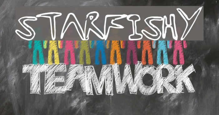 StarFishy Font examples