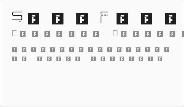 StarFont Capitals Regular Business Card