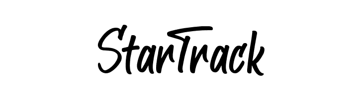 StarTrack  Frei Schriftart Herunterladen
