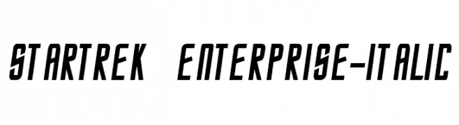 StarTrek Enterprise-Italic  تنزيل الخطوط