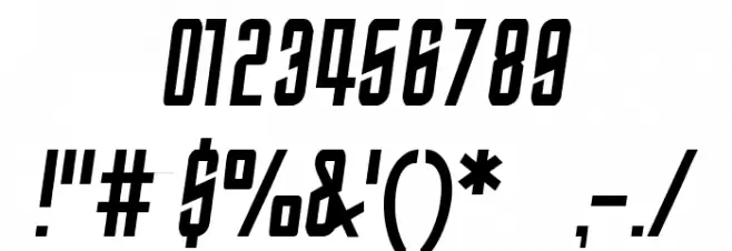 StarTrek Enterprise-Italic Font OTHER CHARS