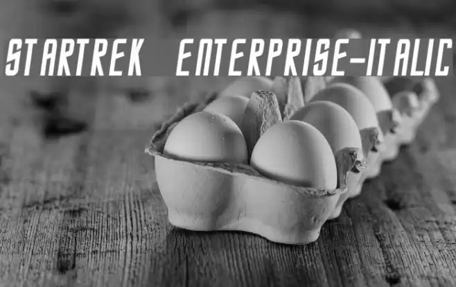 StarTrek Enterprise-Italic Font examples