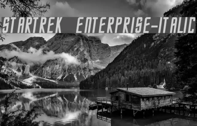 StarTrek Enterprise-Italic Font examples