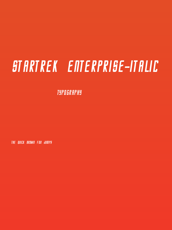 StarTrek Enterprise-Italic Poster