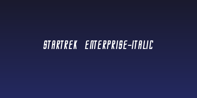 StarTrek Enterprise-Italic Social Header